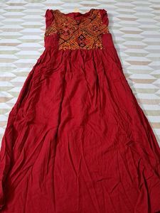 Red Ethnic Gown