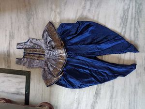Elegant Royal Blue Dhoti Pants top set