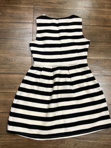 Striped Fit &amp; Flare Dress