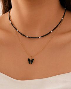 Layered Butterfly Necklace