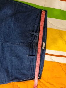 Blue Flared Denim Jeans