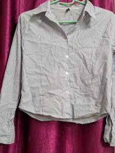 Blue And White Stripped Shirt