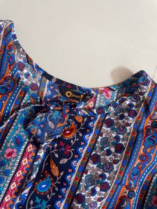 Multicolour peplum top