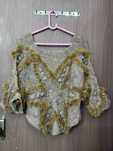 New designer furr casual comfy woollen top