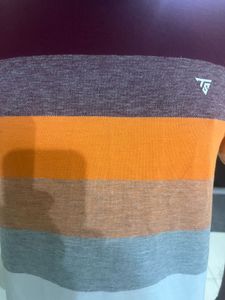 Men's Striped Colorblock T-Shirt