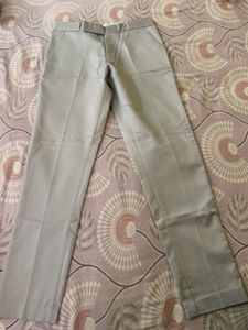 Men's Light Grey Formal Trousers