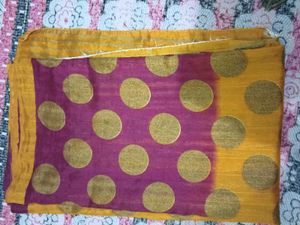 beautiful double colour saree
