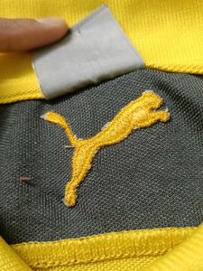 Puma Yellow &amp; Grey Polo T-Shirt