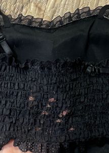 y2k classy Lace Corset Style Top