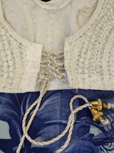 Elegant White Embellished Lehenga Choli