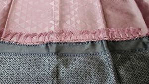 Brand New Rose Pink Silk Saree with Blue Border