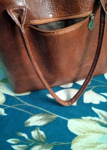 Brown Leather Tote Bag