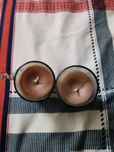 Set of 2 Scented Glass Candles