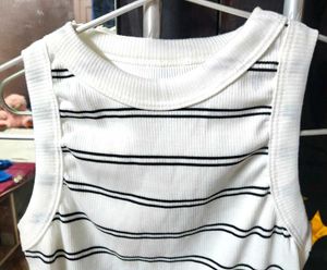Striped Ribbed Tank Top