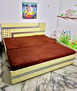 SOFA cum BED with Storage &amp; Bolster pillows
