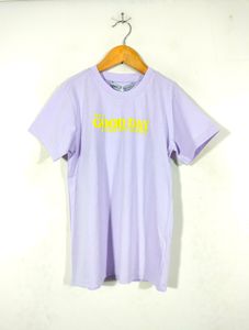 Lavender Printed Casual T Shirt (Girl's)