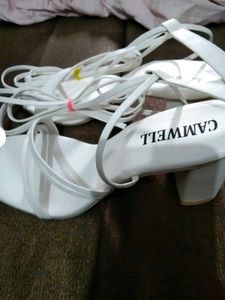 white long strips sandles for women