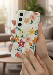 Floral Embossed Phone Case for Samsung S23