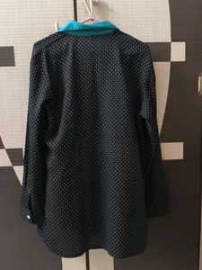 Polka Dots Shirt With Poppy Pink Pocket