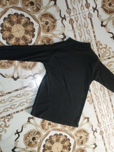 black long sleeve top