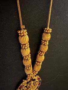 Exquisite Gold Toned Lakshmi Necklace