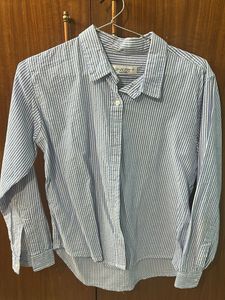 Blue Striped Button-Up Shirt