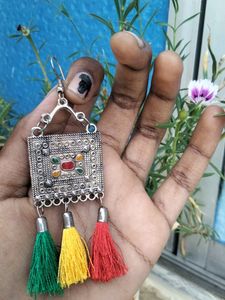 Colourful Oxidised Earings