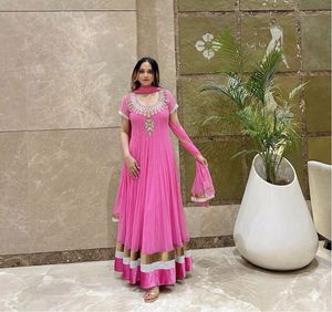 Beautiful Pink Anarkali Suit Set
