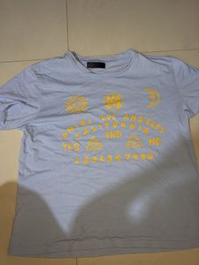 Amiri washed blue t shirt