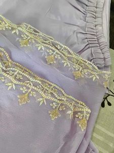 Elegant Lavender Embroidered Kurta Set