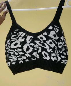 Patterned Crop Top