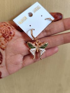 Korean Butterfly Studded Earrings