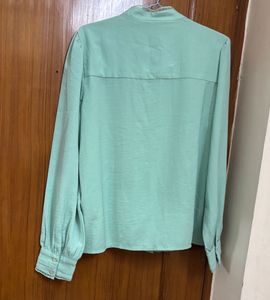 Mint Green Long Sleeve Blouse/Shirt