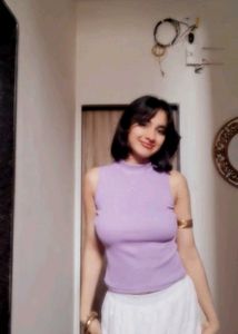 Lavender Mock Neck Sleeveless Top
