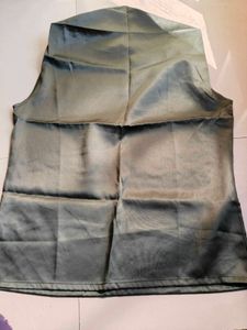 Satin Sleeveless Top
