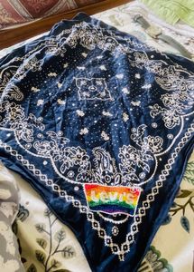 LEVIS Limited Edition Navy Paisley Bandana Scarf