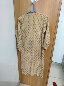 Beige Straight Kurta