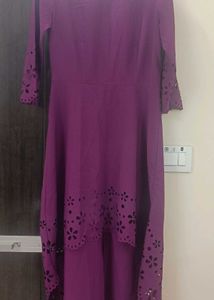 Elegant Purple Dress upan down