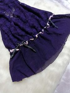 Sheer Lace Babydoll Nightwear