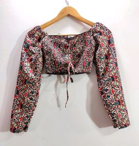 Women Multicolor Printed Crop Top