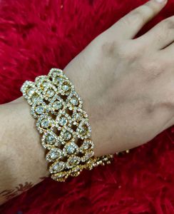 Diamond Bracelet With Latkan Very Beautiful 😻❤️