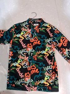 boys Graffiti Print Bomber Jacket
