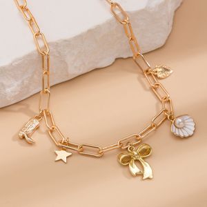 🪬Chic Charm Necklace with Boot &amp; Pendant 🌟