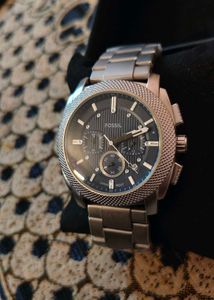 Fossil Blue Dial Chronograph Watch