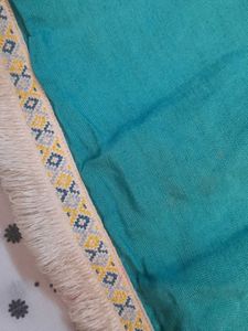Teal Embroidered Casual Dress