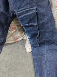 Blue Denim Cargo Pants...