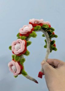 Red Flower Headband