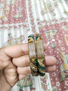 Set of 2 Embellished Bangles