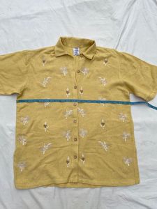 Vintage Embroidery Detailed Shirt