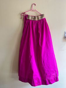 Pink Mirror Work Blouse
